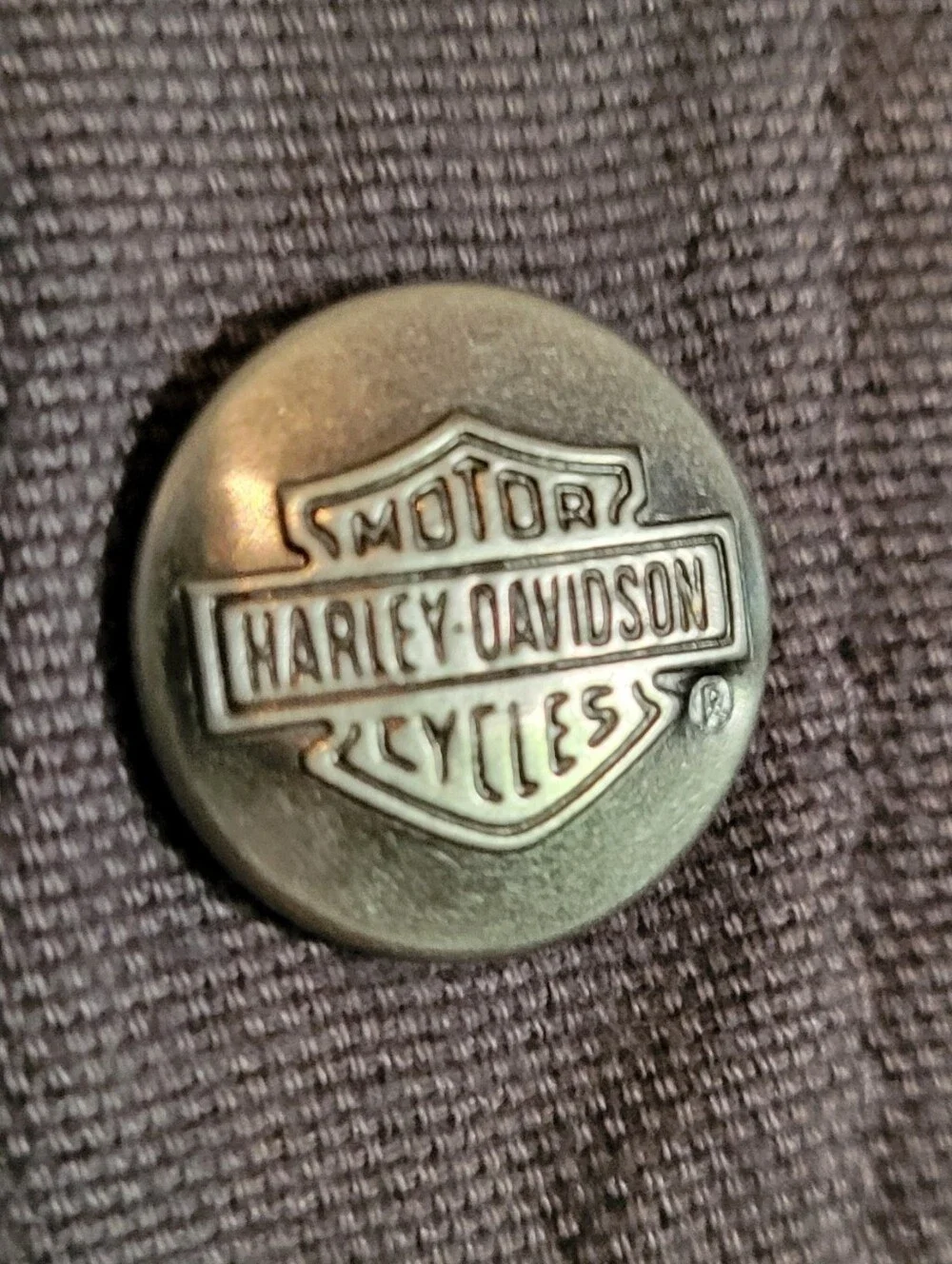 Harley-Davidson Rare 2007 Canvas Shacket Shirt Jacket Plaid Flannel Lining Biker
